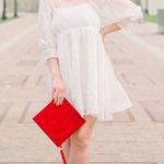 Entro White Babydoll Dress Photo 2