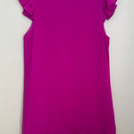 TCEC Pink Ruffle Sleeve Flounce Hem Shift Dress Size Medium Women’s Magenta Photo 0