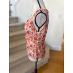 Ann Taylor Vintage Y2K Silk Pink Orange Babydoll Sleeveless V-neck Blouse Photo 4