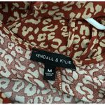 Kendall + Kylie NWOT  bohemian Mini sundress dress MEDIUM burnt orange Tan Photo 11