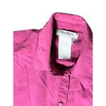 Max Mara  Fuchsia/Pink Poplin Oversized Women size Medium Blouse Made in Italy Photo 2