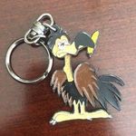 Cartoon Vulture Keychain Black Photo 0