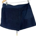 Tory Burch NWT 6 Josie cotton terry pull-on mini beach shorts gold hardware Navy Photo 6