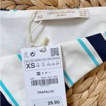 ZARA Striped Peplum Top V Neck Low Back Tank NWT sz XS Photo 7