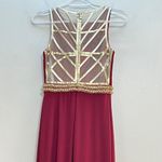 Mac Duggal  2012 Rhinestones Metal Chain Link Waistband Slit Gown Photo 5
