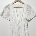 Maeve Anthropologie  Somerset White Eyelet Maxi Dress Size Small Photo 3