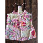 Newbury Kustom   Aztec Patterned Racer back Tank Top Size Medium Photo 10