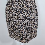 BCBGeneration  Animal Print Lace-Up Back Mini Dress Size 8 Black and Tan Dress Photo 3