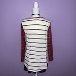 7th Ray Boutique Plaid and Stripes Mixed Print Top Photo 7