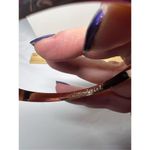 Chloe + Isabel  Rose Gold Tone Ridged Bangle Bracelet Photo 2