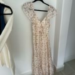 Worth Collective Floral & Gingham Maxi dress White Size M Photo 3