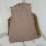 Vintage Randolph Duke Angora Hair/Faux Fur Cashmere Blend Knit Vest Womens Small Brown Photo 5