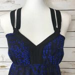 EXPRESS 🧚♂️ Royal Blue Cheetah Print Maxi Lagen Look S Photo 3