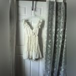 Trixxi  Floral Ruffle babydoll mini Dress back cut out back tie sz M Photo 8