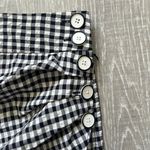 ZARA Asymmetrical Gingham Mini Skirt Photo 4