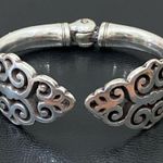Brighton Vintage Retired Filigree Hinged Cuff Bangle Bracelet 49.5g Photo 7