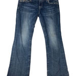 Miss Me  size 31 mid rise easy boot jeans embroidered cowgirl western rodeo blue Photo 0