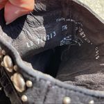 Liberty Black Western Fringe Studded Leather Boots size 7.5 Photo 7