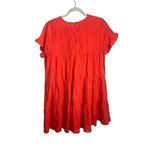 Karlie  Orange Linen Babydoll Dress Sz. M Photo 4