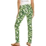 J. McLaughlin  Lexi Green Queen Palm floral print skinny jeans, size 10 Photo 1