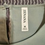 Zenana EUC  smocked band top mint green medium Photo 4