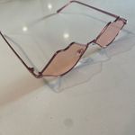 Pink Lip Shaped Frames Novelty Retro Rave Festival Fashion Sunglasses Photo 3