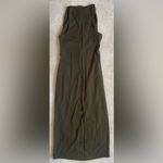 Sleeveless Maxi Dress in Olive Green Women's Large Photo 1