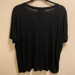 Young Fabulous and Broke  Black Gathered Front V-Neck Short Sleeve T-Shirt Size S Photo 6