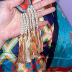 Johnny Was  Lucana Scarf Large Silk Tassels Mix Print Patchwork Artsy Maximalist Photo 5