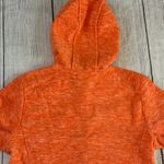 Little Donkey Andy size medium orange pink trim full zip hoodie jacket Photo 10
