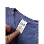 PINK - Victoria's Secret Victorias Secret PINK Blue Long Sleeve Pocket T-Shirt Large Photo 2