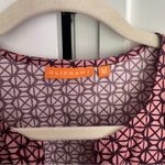 Oliphant Maxi Dress Ruffle Short Sleeve V Neck Red Size M Photo 2