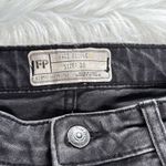 Free People  Washed Black High Rise Crop Jeans Photo 3