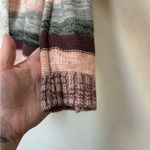 Crave fame Sherpa Lined Striped Cardigan Sweater Jacket Size Large Photo 2