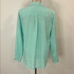 Boden USA Boden ‘The Linen Shirt’ button front top shirt spearmint 6 Photo 1