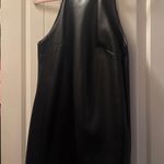 ZARA  Leather Dress Black Faux Mini Photo 0