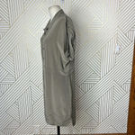 Kain Label Tan‎ Beige Silk Short Sleeve Shirtdress Size US 8 Tan Photo 5