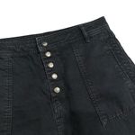 Free People black denim a line skirt Photo 1
