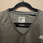 Adidas  Women’s Climalite Gray V Neck Athletic T Shirt  Size XL Photo 6