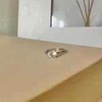 UNCAS Silver Solitaire Round Cut Ring Simple Elegant Engagement Wedding Promise Jewelry Photo 0