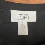 Loft Linen Blend Sequins Beaded Embroidered Black and White Skirt Size 8 Photo 2