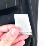 Escada Vintage Black and White Pinstripe Padded Shoulder Blazer Size L Size L Photo 4