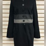 CAbi  #3176 Osaka Nights Convertible Jacket/Coat Black + Gray Size Medium Photo 2