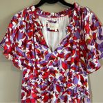 Anthropologie ✨ Robin Tiered Mini Dress Purple Red XSP Photo 1