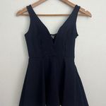 Lulus I Feel Good Navy Blue Skort Mini Dress V Neck Womens Small Flirty Skater Photo 4