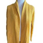 Jason Maxwell NWT Womens  Open Front Chunky Knit Cardigan Sweater in Gold - Sz L Photo 0