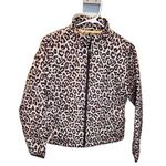 Lands' End Cheeta Print Quilted Jacket Primaloft Size Small Photo 0