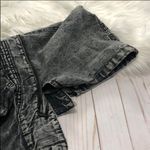 JOYRICH hooded acid wash denim jean gray jacket S Black Photo 3