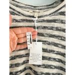 Madewell  | NWT Crewneck Long-Sleeve Knit Tee in Stripe navy cream | Sz M Photo 6