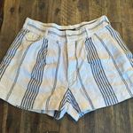 Polo Ralph Lauren 100% linen striped boat shorts size 6 button fly White Photo 0